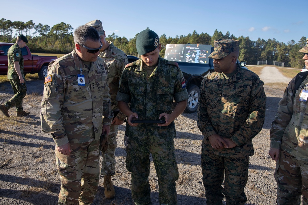 Lt. Gen. Isaacson and Distinguished Visitors Observe Bold Quest 24