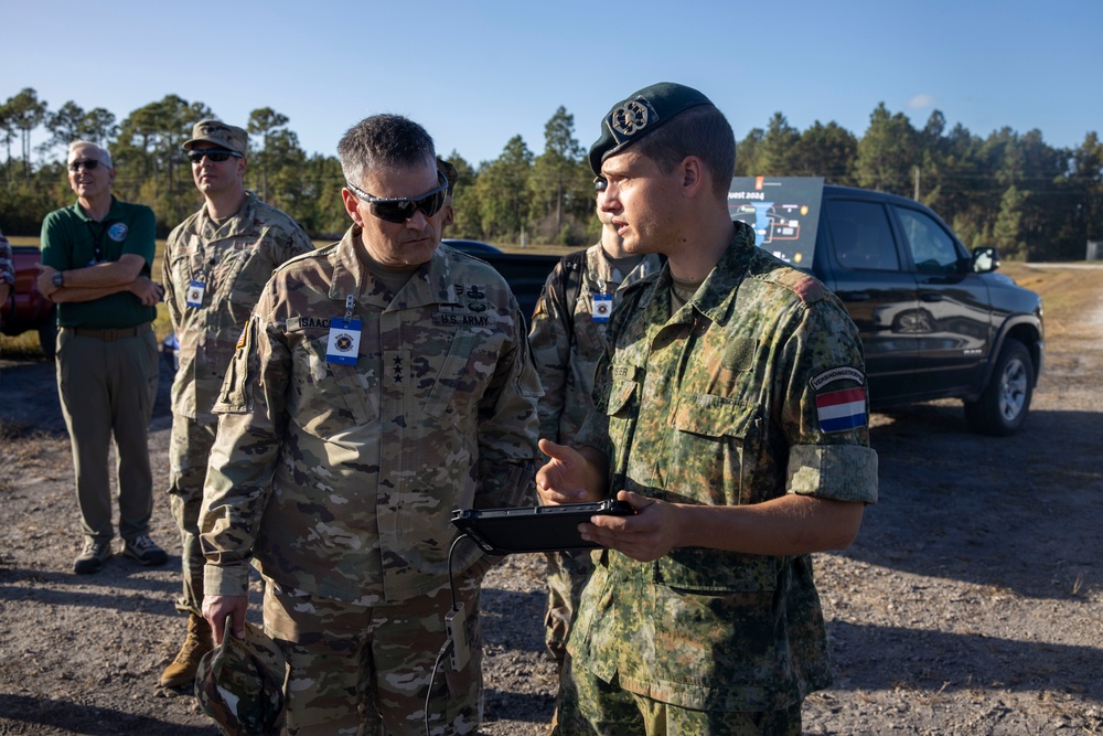 Lt. Gen. Isaacson and Distinguished Visitors Observe Bold Quest 24