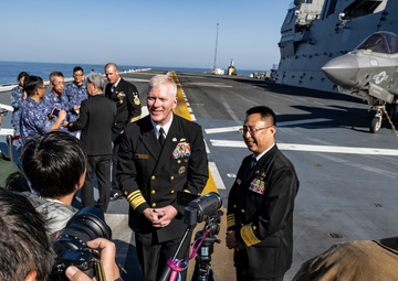 JMSDF and 3rd Fleet Press Conference on JS Kaga