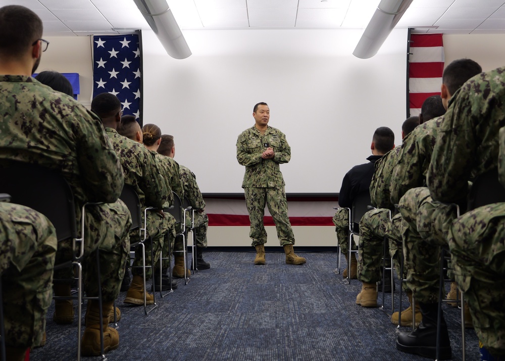 Navy Supply Corps School hosts RADM Ken Epps for Inspiring Professional Development and Milestone Orders Reading Ceremony