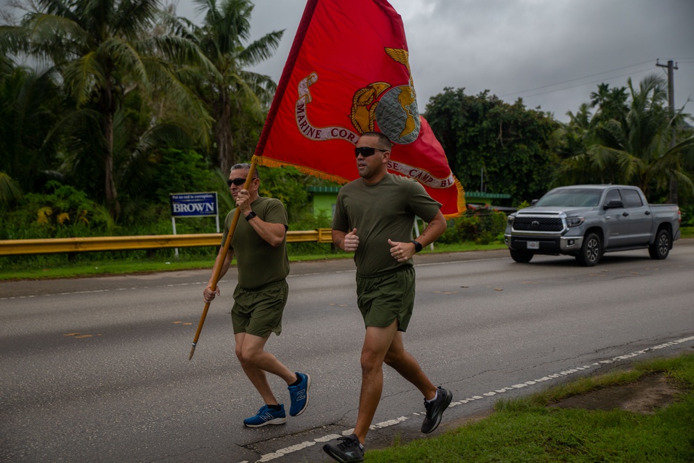 Camp Blaz runs 249 miles for USMC birthday