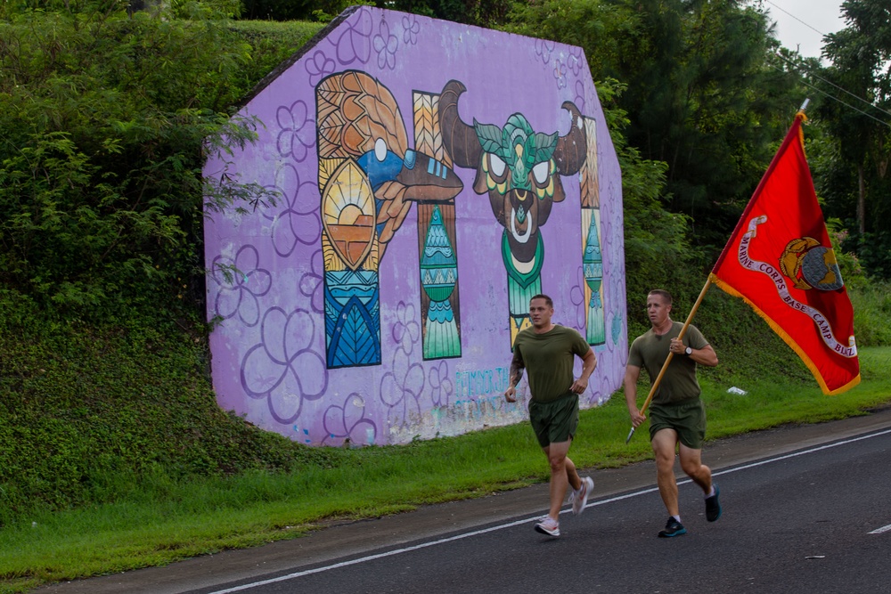 Camp Blaz runs 249 miles for USMC birthday