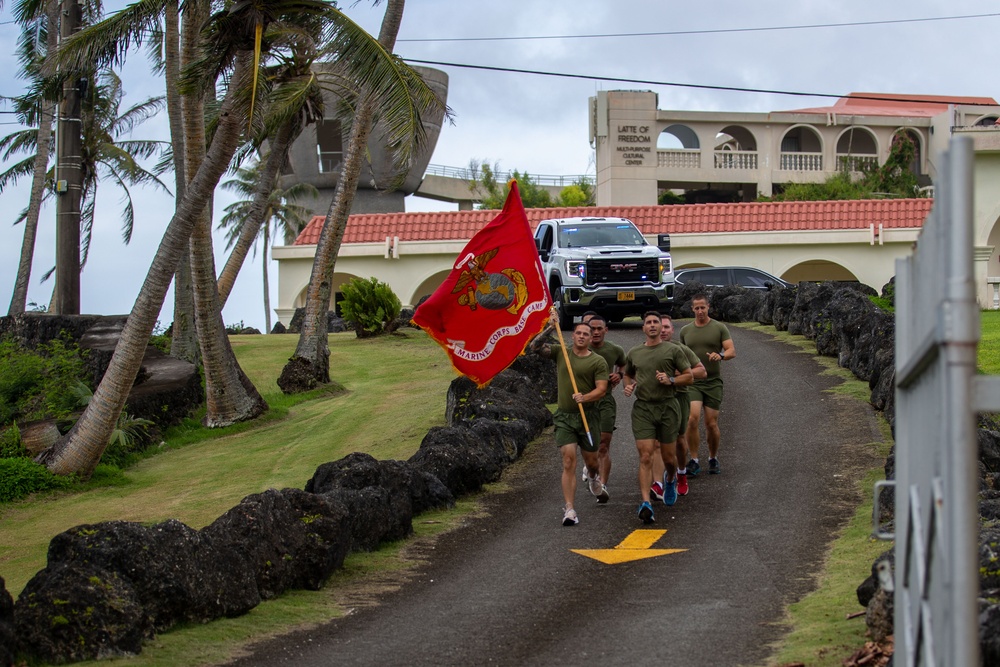 Camp Blaz runs 249 miles for USMC birthday