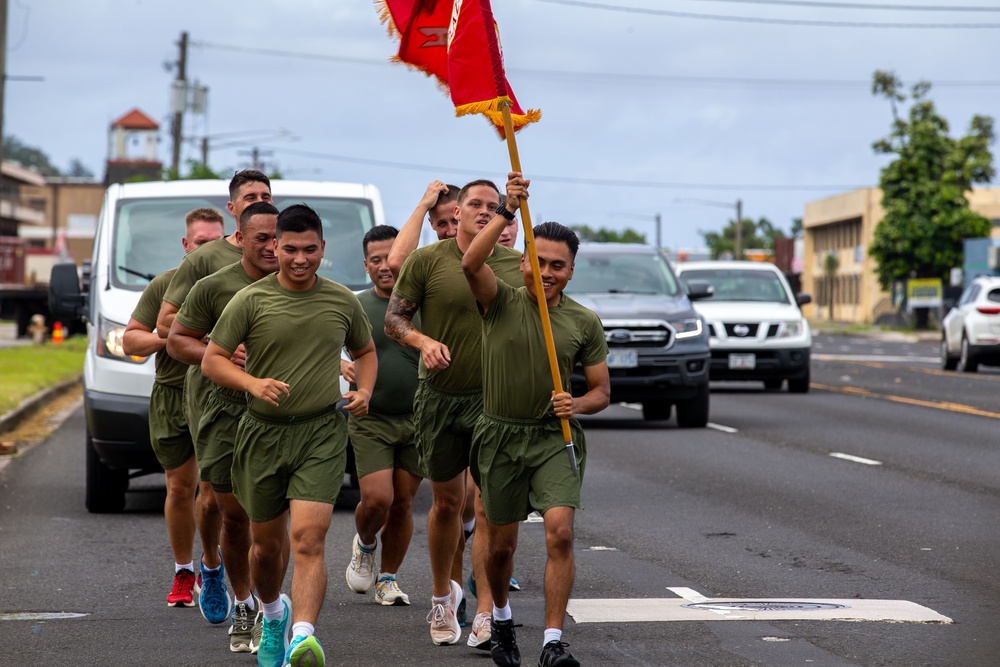 Camp Blaz runs 249 miles for USMC birthday