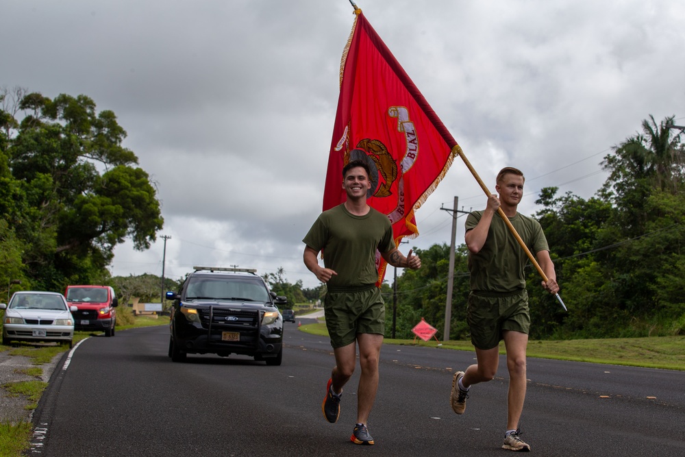 Camp Blaz runs 249 miles for USMC birthday