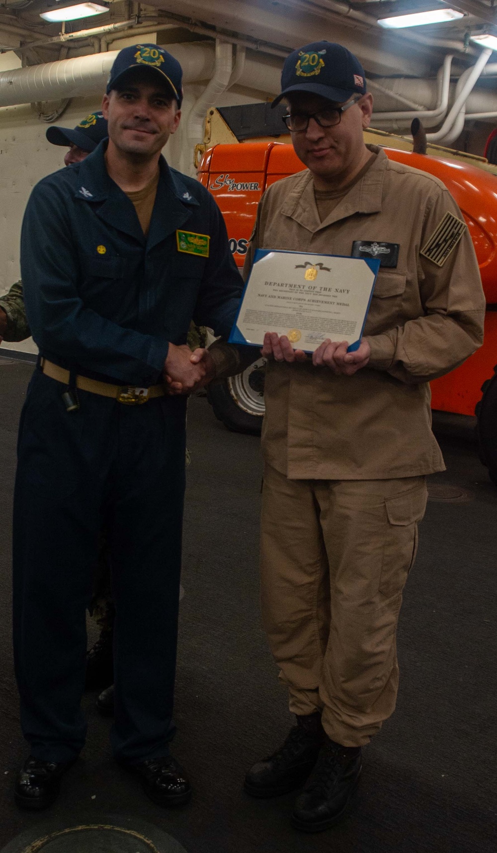 CO’s Call and Awards on the USS Green Bay