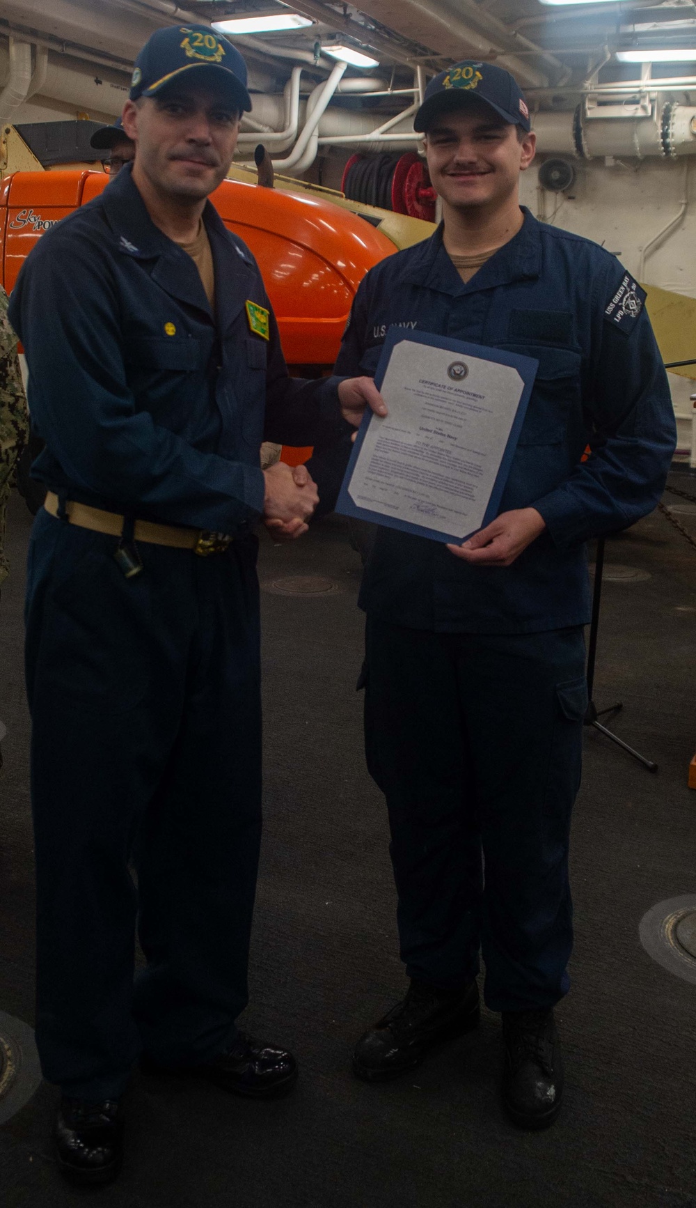 CO’s Call and Awards on the USS Green Bay