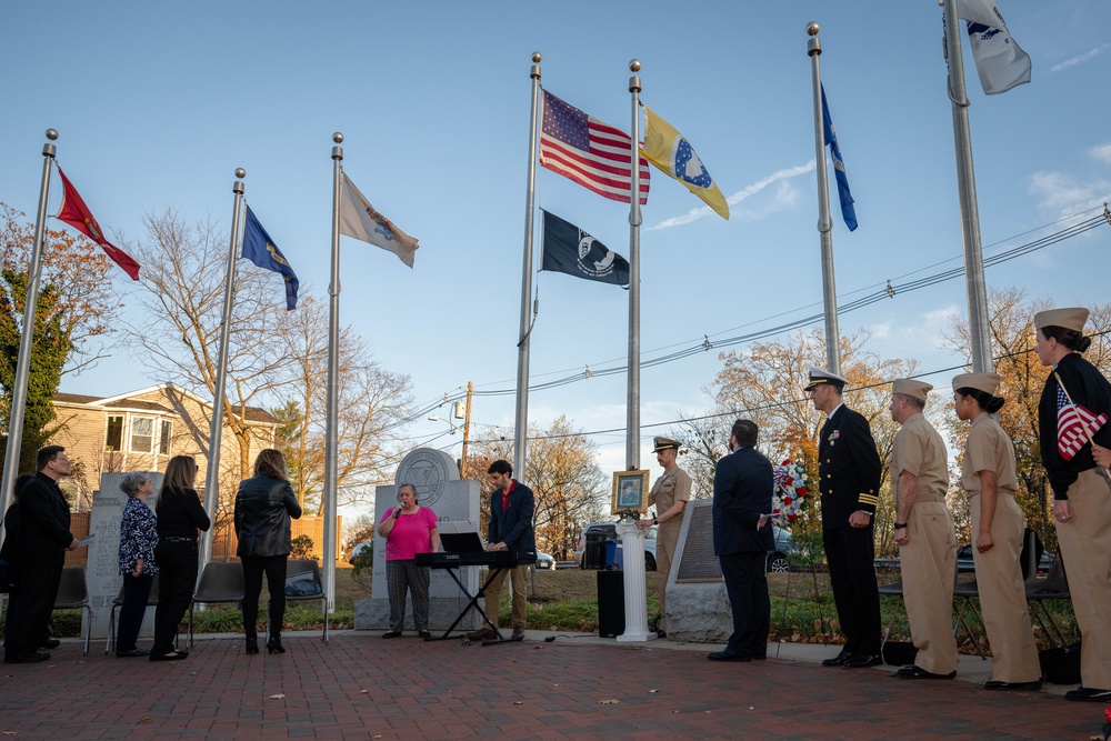 Sailors with USS John Basilone DDG 122 Participate in John Basilone Remembrance Ceremony