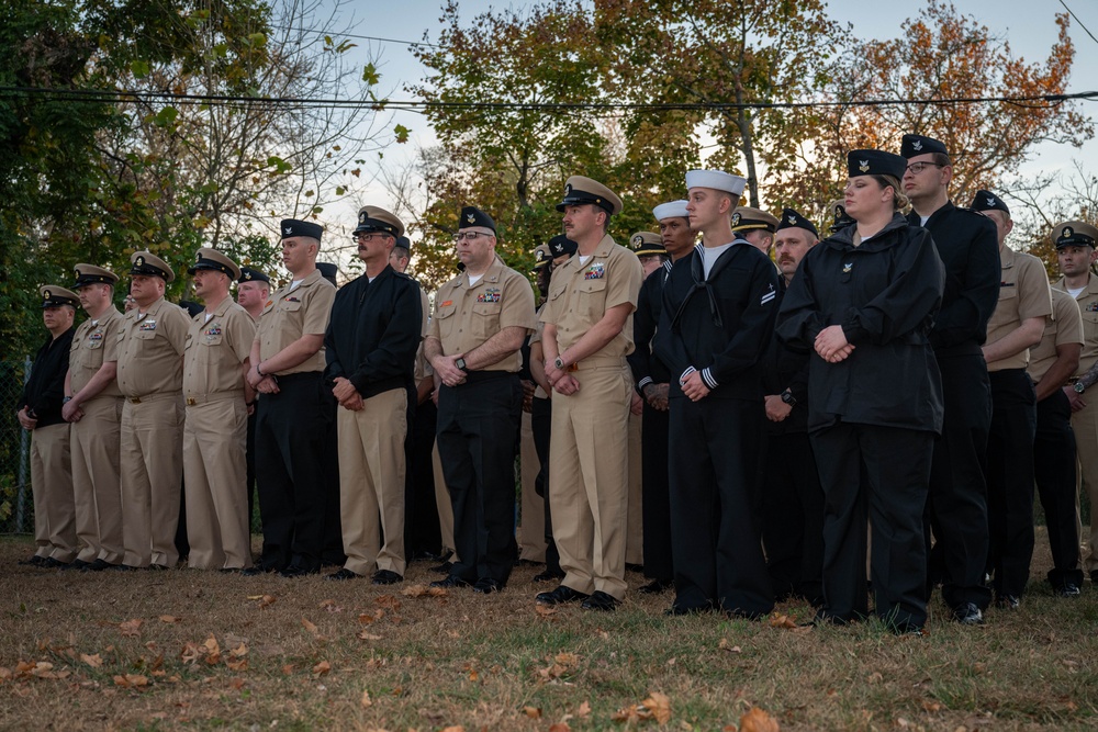 Sailors with USS John Basilone DDG 122 Participate in John Basilone Remembrance Ceremony