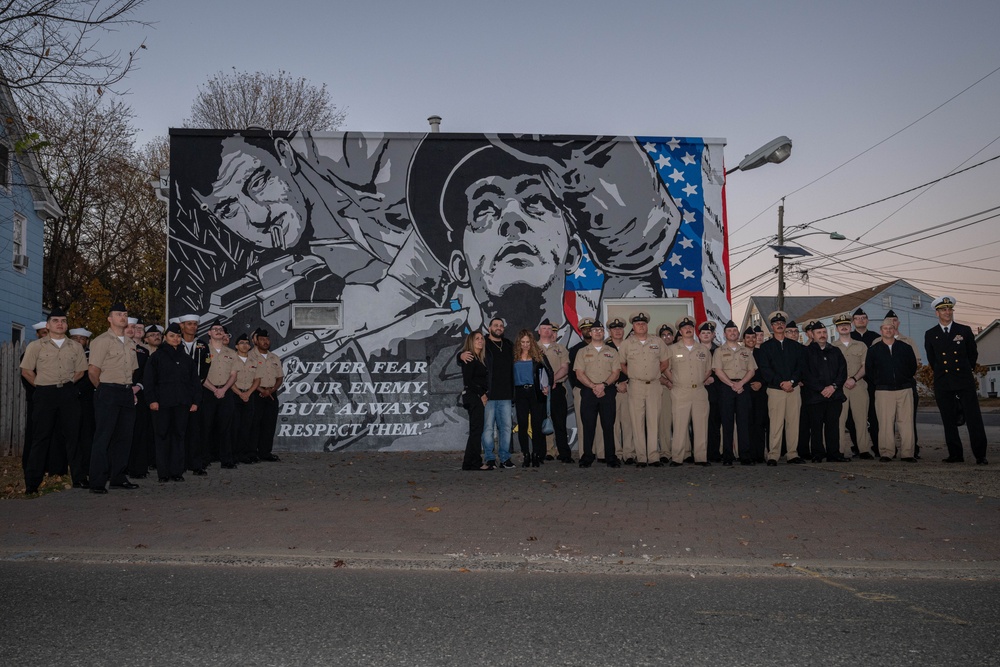 Sailors with USS John Basilone DDG 122 Participate in John Basilone Remembrance Ceremony