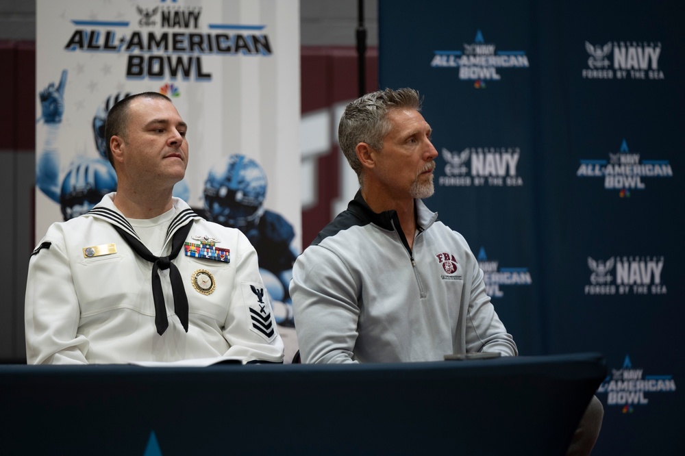 NTAG Miami Sailors Present Bradley Martino with Navy All-American Jersey