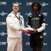 NTAG Miami Sailors Present Bradley Martino with Navy All-American Jersey