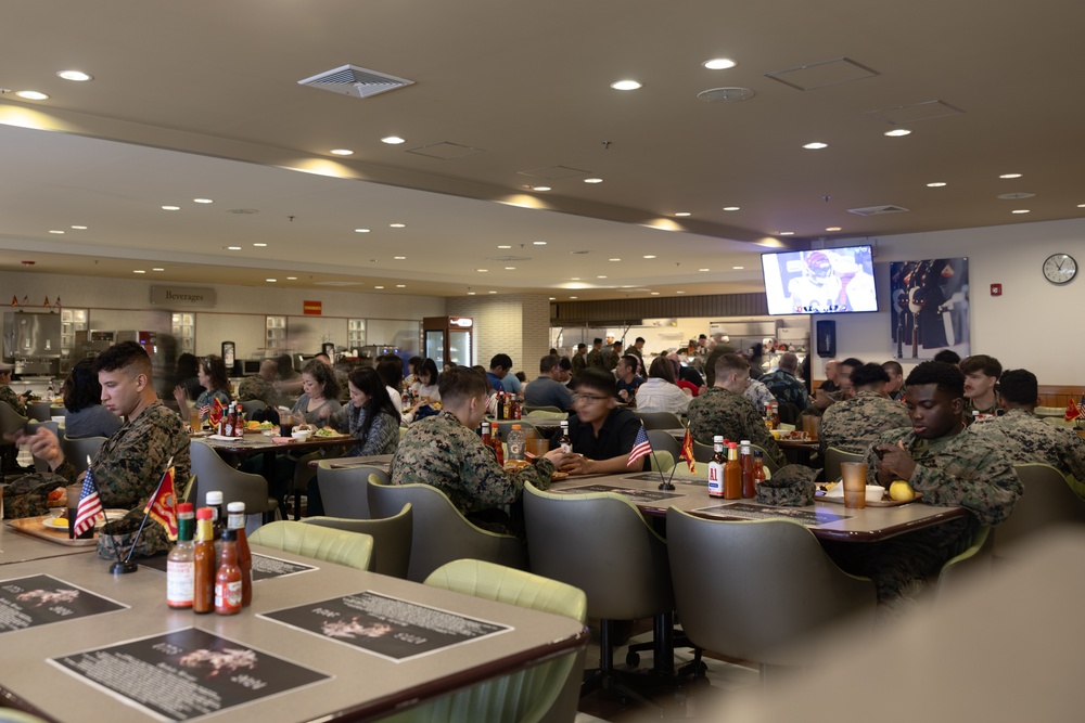 Camp Foster celebrates USMC Birthday | UMSC Birthday Meal 2024