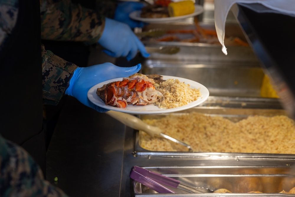 Camp Foster celebrates USMC Birthday | UMSC Birthday Meal 2024