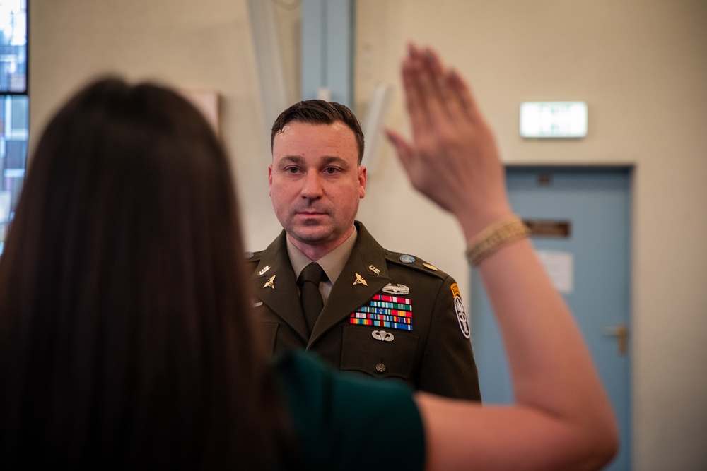 Maj. Glisson Promotion