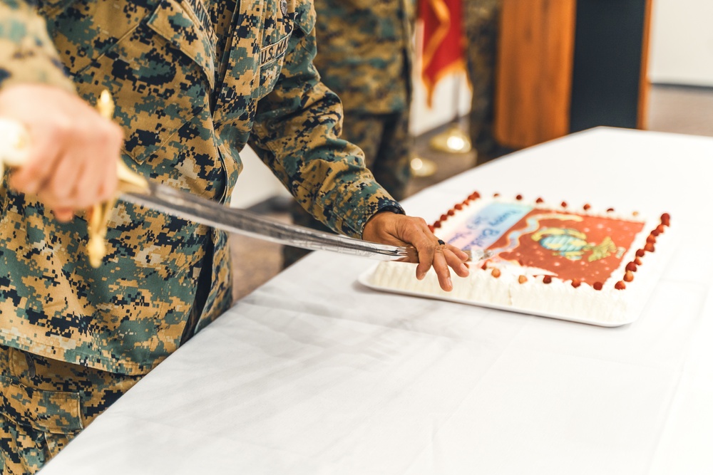 Task Force 61/2 celebrates the 249th Marine Corps Birthday