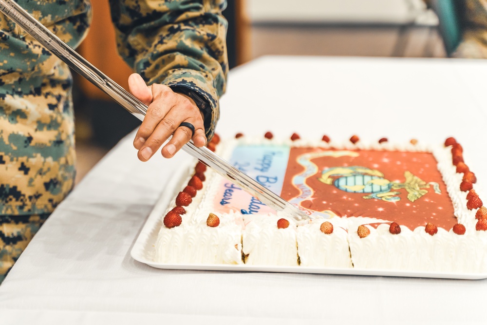 Task Force 61/2 celebrates the 249th Marine Corps Birthday