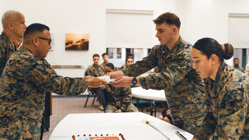 Task Force 61/2 celebrates the 249th Marine Corps Birthday