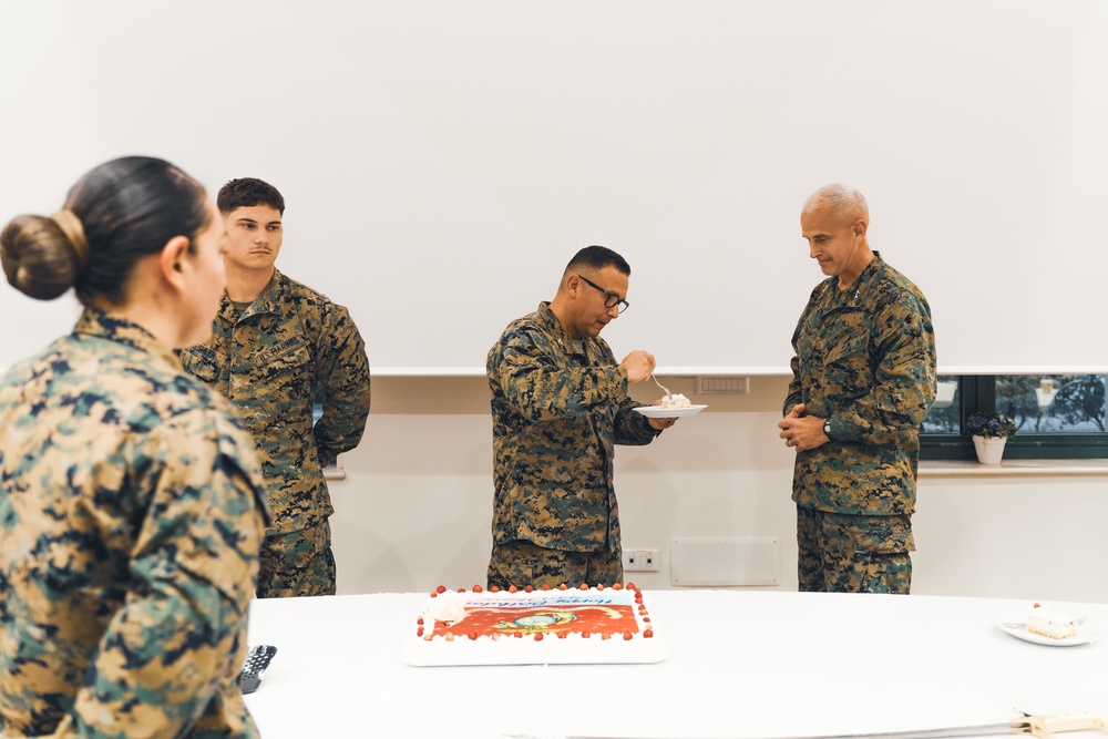 Task Force 61/2 celebrates the 249th Marine Corps Birthday