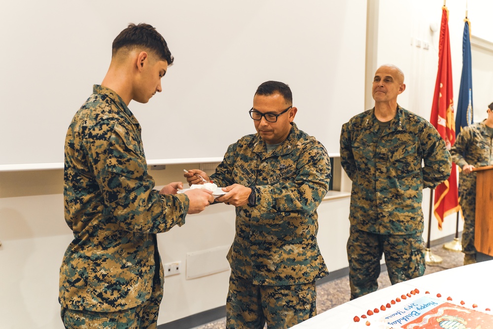 Task Force 61/2 celebrates the 249th Marine Corps Birthday