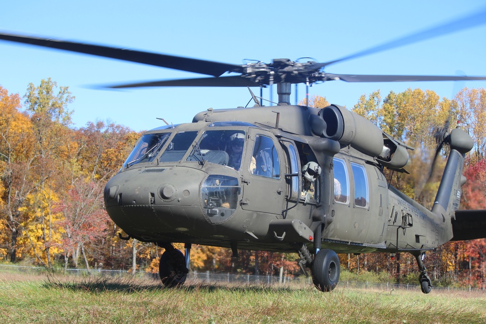 ROTC takes a ride on a UH-60 Black Hawk