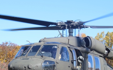 ROTC takes a ride on a UH-60 Black Hawk