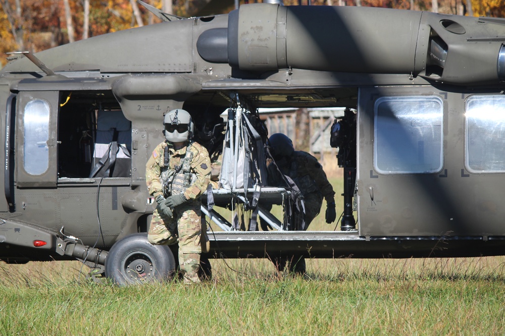 ROTC takes a ride on a UH-60 Black Hawk