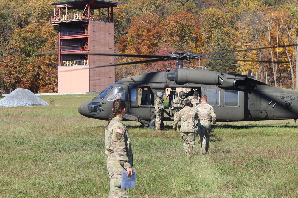 ROTC takes a ride on a UH-60 Black Hawk