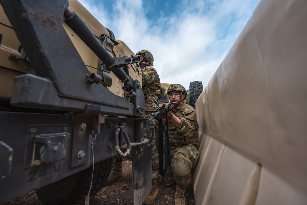 Security Forces trainees learn vehicle tactical deployment