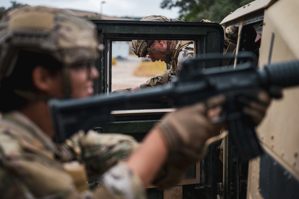 Security Forces trainees learn vehicle tactical deployment