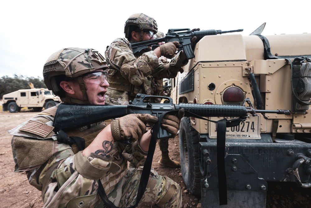 Security Forces trainees learn vehicle tactical deployment