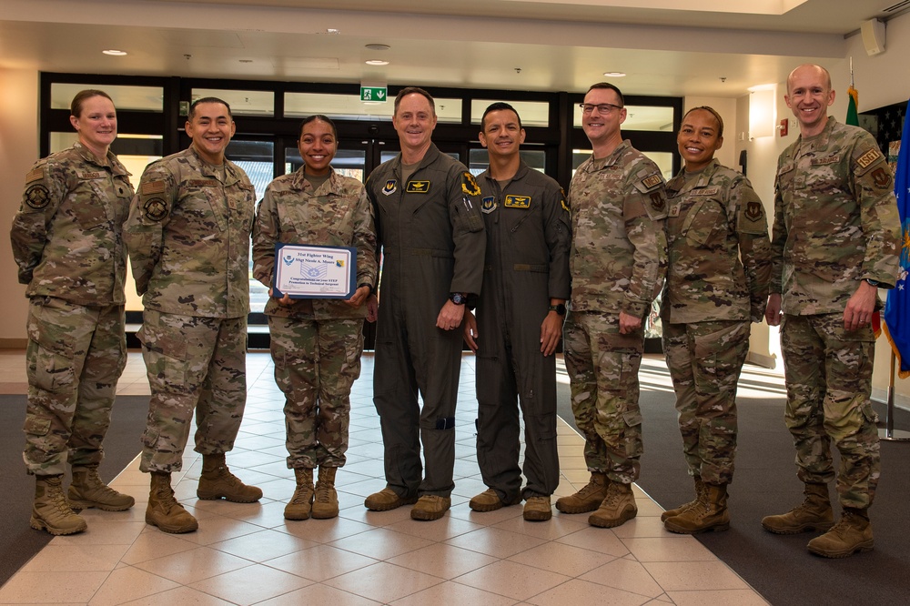 Staff Sgt. Moore receives STEP promotion