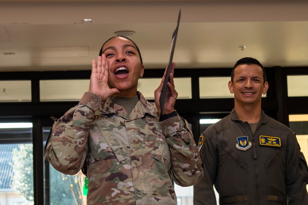 Staff Sgt. Moore receives STEP promotion