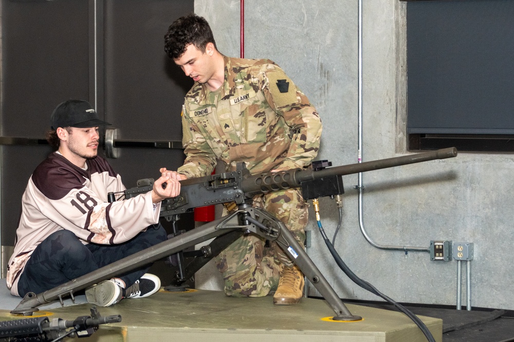 Defending Calder Cup champion Hershey Bears visit Fort Indiantown Gap, Pennsylvania National Guard members