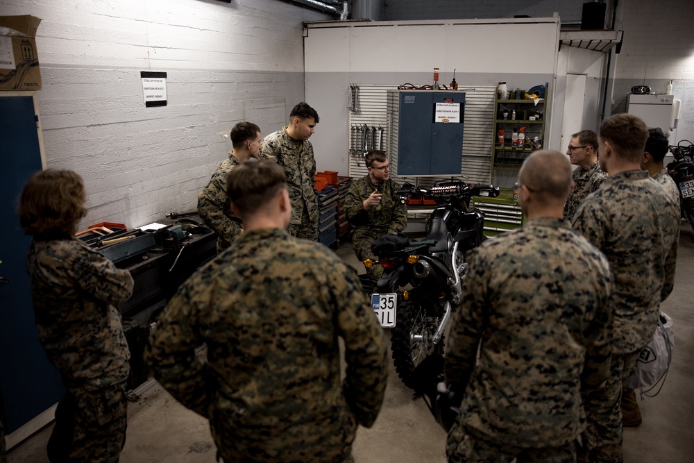 U.S. Marines Conduct Dirt Bike Course