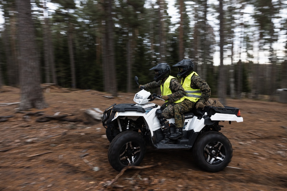 U.S. Marines Conduct Dirt Bike Course