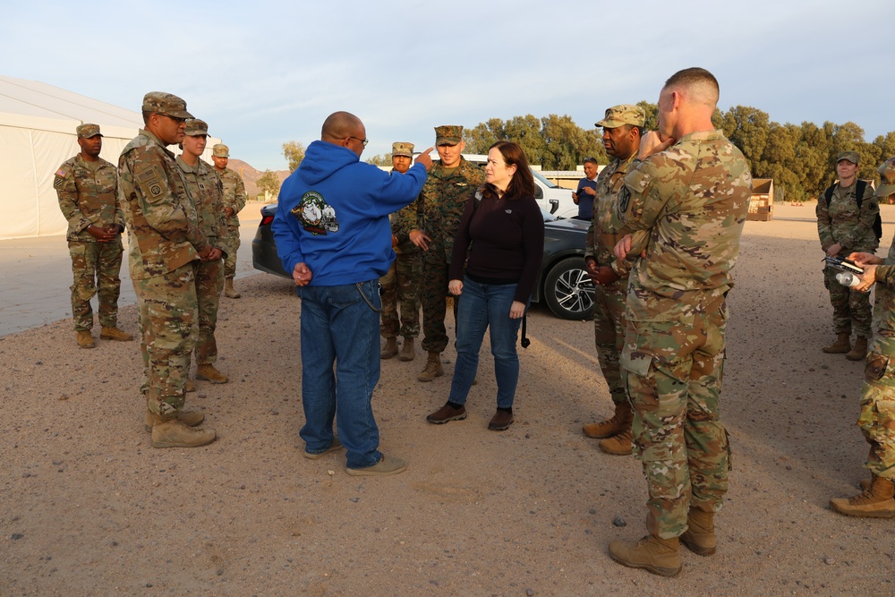 Anges Schaefer Visit to MCLB Barstow