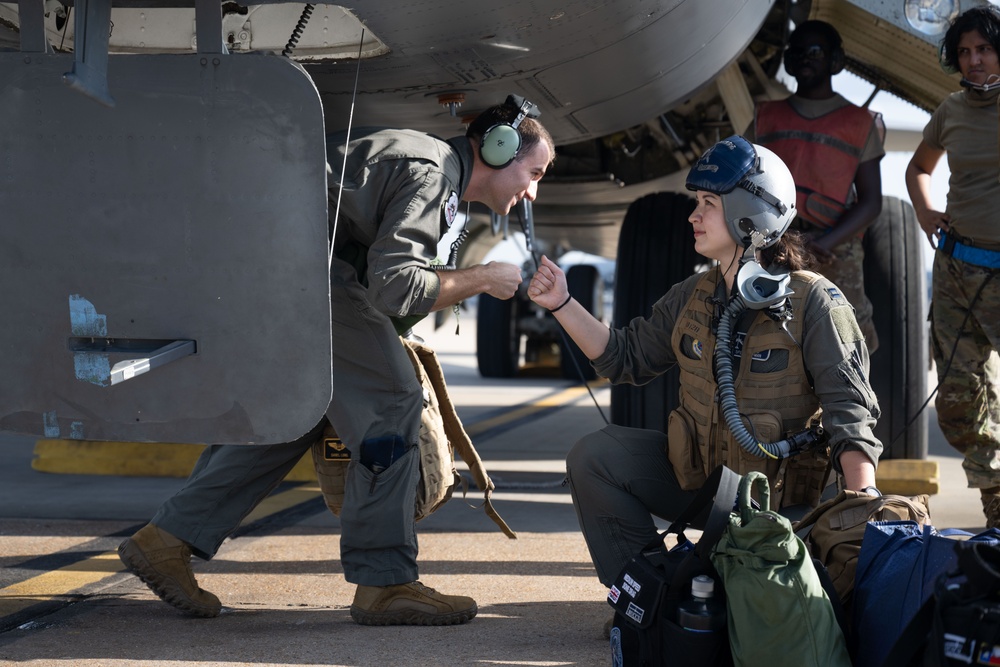 B-52s takeoff for BTF 25-1