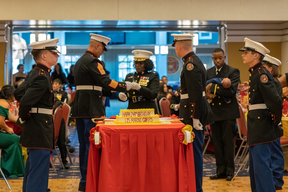 MCCS Marine Family Team Building celebrate the 249th Marine Corps Birthday
