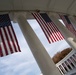 U.S. Flags are Hung in the Memorial Amphitheater in Preparation for the 2024 National Veterans Day Observance