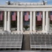 U.S. Flags are Hung in the Memorial Amphitheater in Preparation for the 2024 National Veterans Day Observance