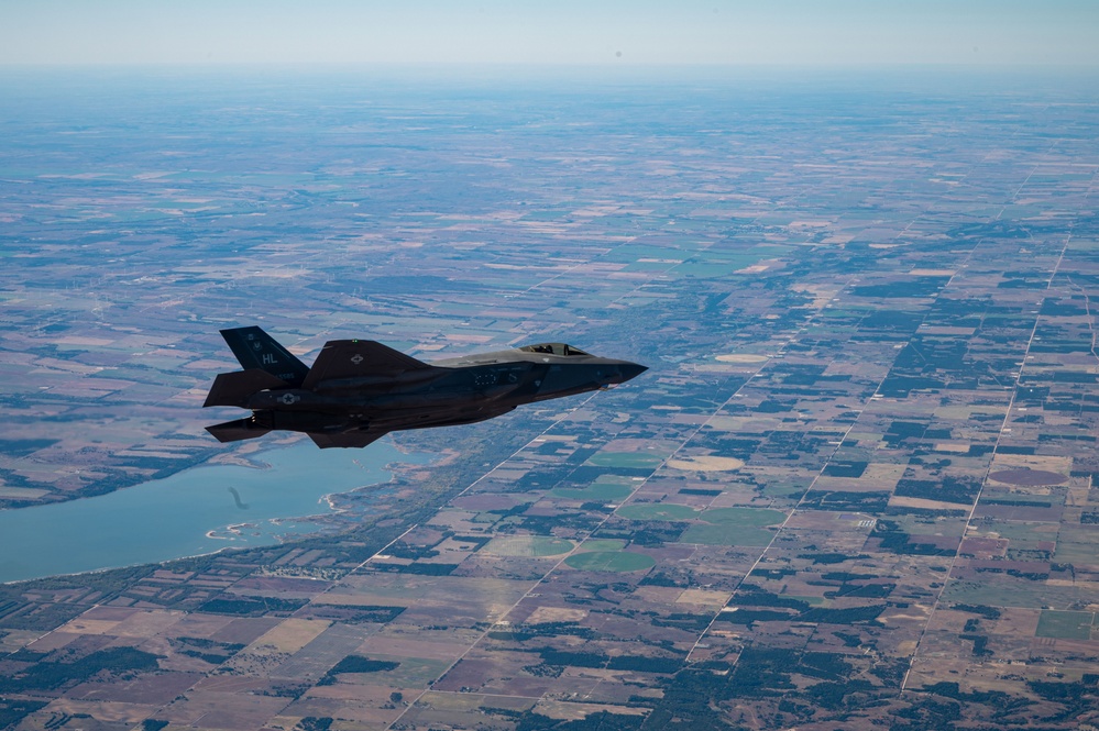 F-35 Formation Flight over Vance Air Force Base