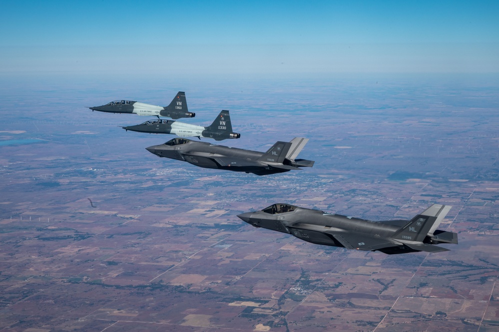 F-35 Formation Flight over Vance Air Force Base