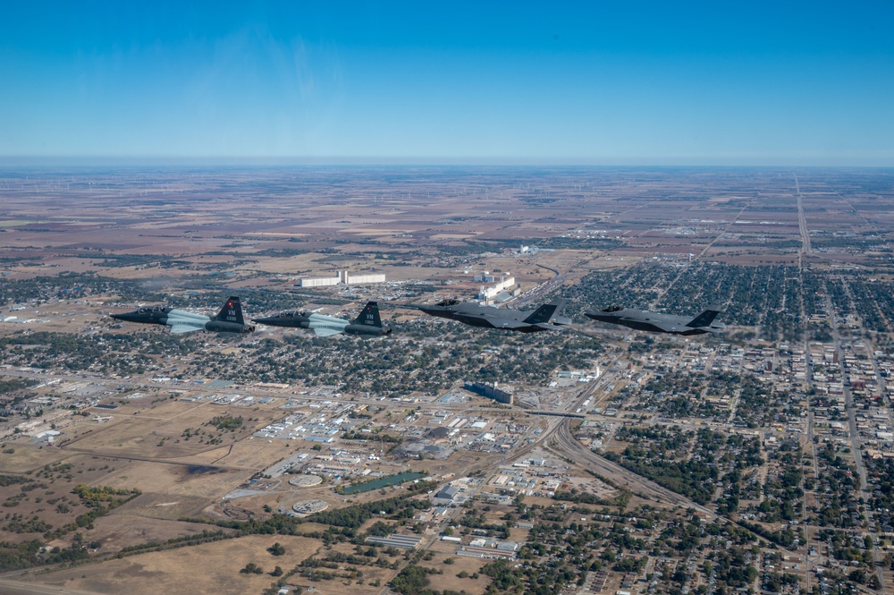 F-35 Formation Flight over Vance Air Force Base