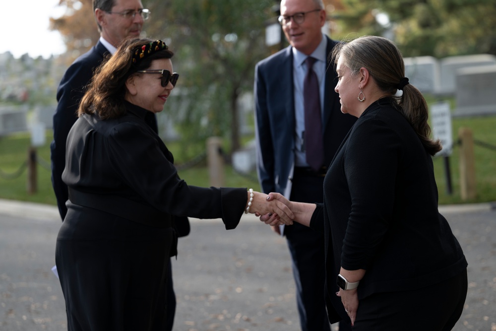 The British Embassy in Washington, D.C. Holds a Remembrance Ceremony at the Gravesite of Sir John Dill