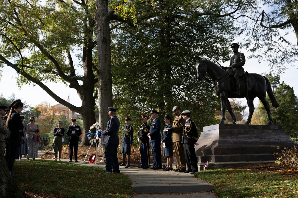 The British Embassy in Washington, D.C. Holds a Remembrance Ceremony at the Gravesite of Sir John Dill