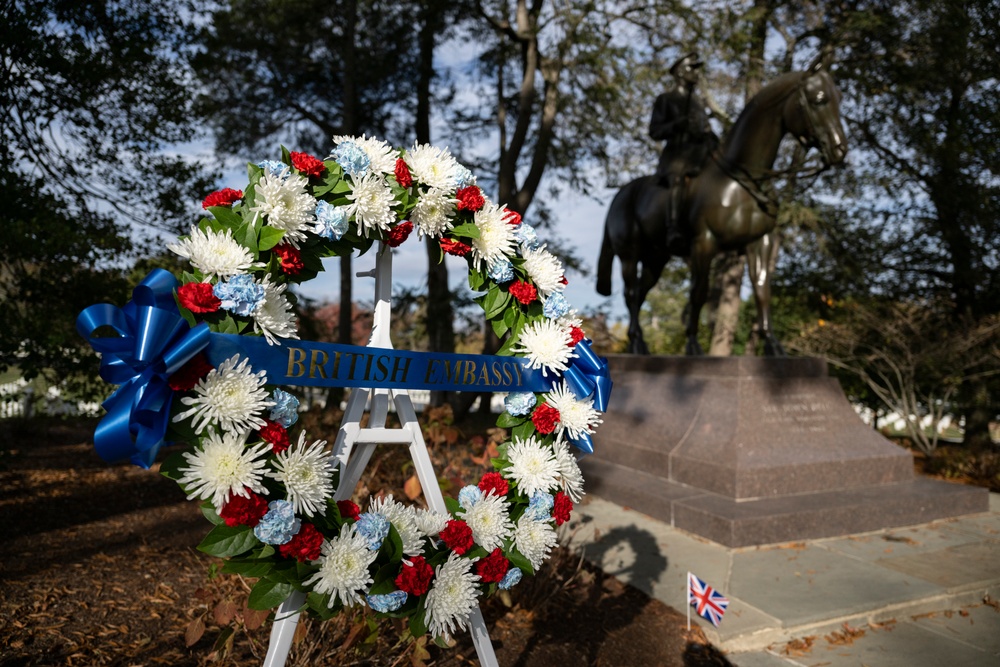 The British Embassy in Washington, D.C. Holds a Remembrance Ceremony at the Gravesite of Sir John Dill