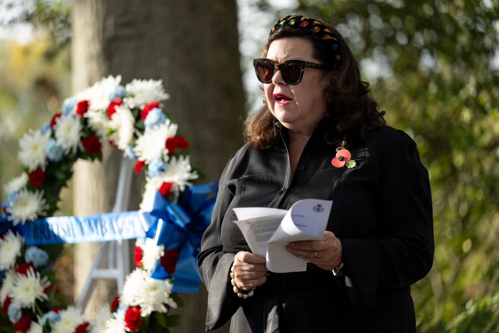 The British Embassy in Washington, D.C. Holds a Remembrance Ceremony at the Gravesite of Sir John Dill