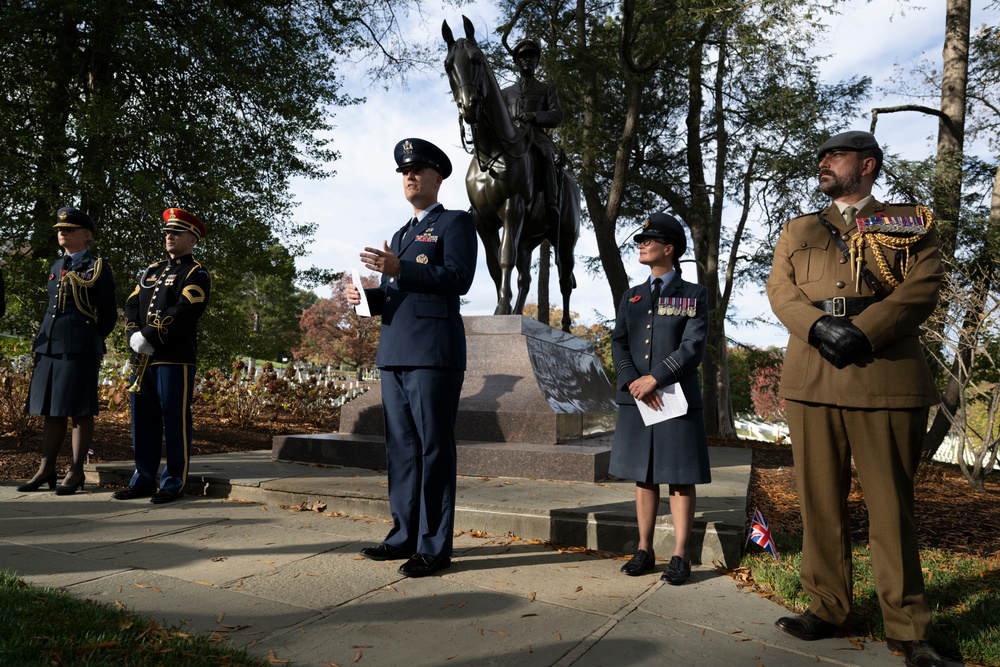 The British Embassy in Washington, D.C. Holds a Remembrance Ceremony at the Gravesite of Sir John Dill