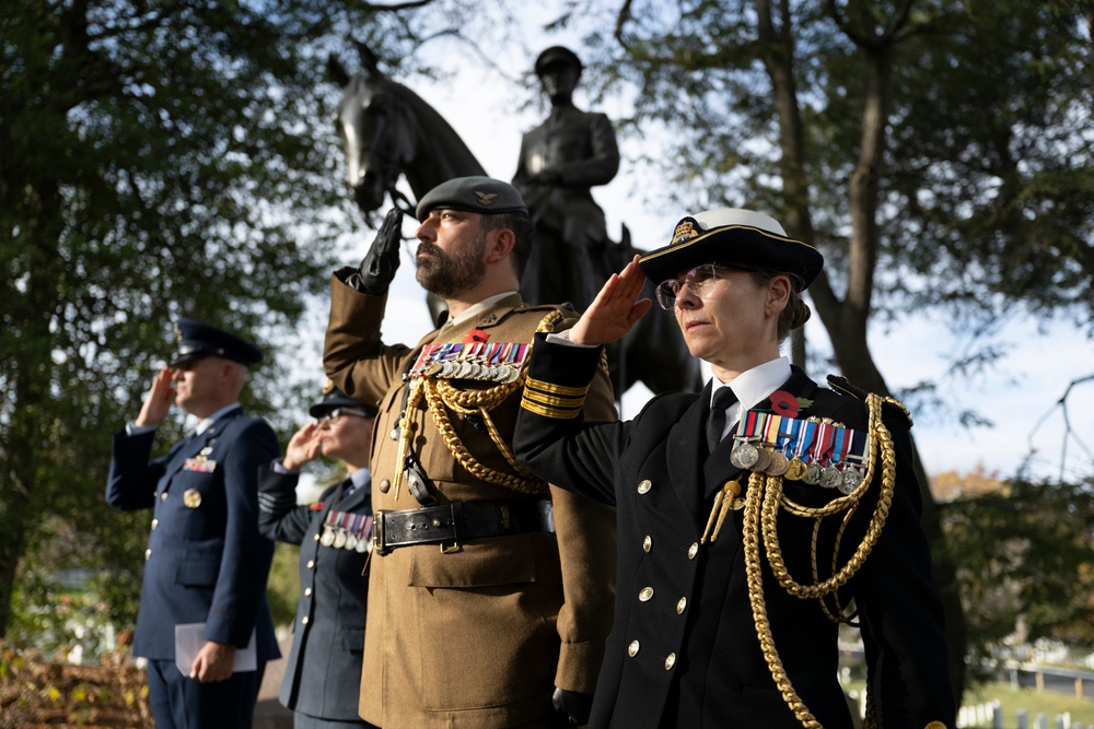 The British Embassy in Washington, D.C. Holds a Remembrance Ceremony at the Gravesite of Sir John Dill